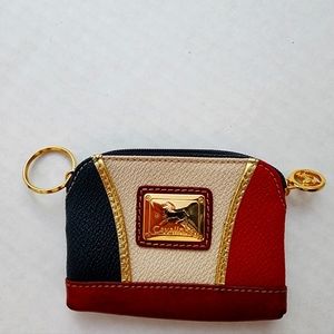 New Cavalinno Spain zip leather coin purse and key ring